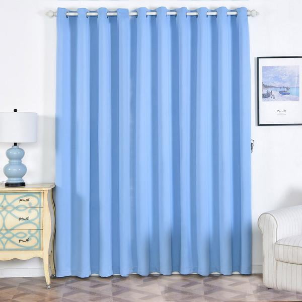 Baby Blue Blackout Curtains 2 Packs 52 x 96 Inch Blackout Curtains