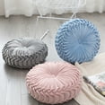 thumbnail image 2 of Koszal Pumpkin Pillow Comfortable Multifunctional Stuffed Fold Pattern Round Wheel Pillow for Kids, 2 of 8