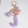 thumbnail image 1 of Llavero con letras de lentejuelas de ensueño para mujer, colgante de mariposa con borla, inicial, monedero, bolsos de suspensión, dijes, llavero de coche, A-Z, 1 of 4
