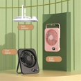 thumbnail image 4 of Portable Desk Fan USB Rechargeable Fan 180 Tilt Folding Personal Fan with Power Display 5 Speeds Ul, 4 of 5