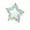 Green, variant on Bird Mirror Toy, Star Shaped Cage Accessories, Rotating Rolling Beads Mirror, Interactive Entertainment Toy, Small Medium Birds Decoration