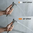 thumbnail image 5 of HIBIBUD Handheld Bidet Sprayer for Toilet-Adjustable Water Pressure Control with Bidet Hose for Feminine Wash,Stainless Steel Brushed Nickel Cloth Diaper Bidet Toilet Sprayer for Baby Wash, 5 of 6