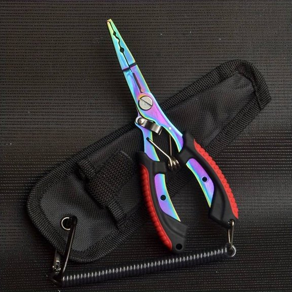 LILIANG Fishing Pliers Multi-tool Hook Removal Disgorger Line Cutter Scissors Lanyard