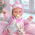 thumbnail image 5 of RSG  17-Inch Soft Cloth Body Realistic Baby Doll Newborn baby Girk with Accessories Gift Box for Kids 3+, 5 of 7
