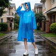 thumbnail image 7 of Heavy Duty Eva Raincoat Reusable Thickened Stormproof Adult Rain Poncho Portable Waterproof Outdoor Rain Jacket for Hiking Camping Mountaineering, AKLJWH, 7 of 7