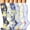 001 Multicolor, variant on Huuilaibazoo 6 Pack Compression Socks for Women and Men Circulation-Best Support for Medical, Running,Nursing,Athletic
