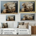 thumbnail image 4 of Designart "Earthy Geode Minimalist Appeal" Stone Geode Canvas Art Print, 4 of 7