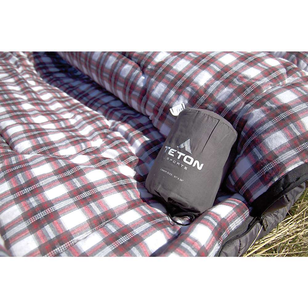Teton Sleeping Bag Liner, Black