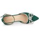 thumbnail image 4 of Zapatos de mujer Allegra K Lazo Correa en el tobillo Tacón de aguja Verde 40, 4 of 6