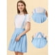 thumbnail image 2 of Falda con tirantes Allegra K Acampanada Azul L, 2 of 4