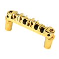 thumbnail image 1 of Bunblic Roller Saddle Bridge Increased Tuning Stability Zinc Alloy Replacement High Stability for Electric Guitar Part DIY Accessory Gold, 1 of 8