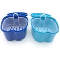thumbnail image 1 of HEALIFTY Prothesenkoffer Prothese Box Fall Prothese Bad Box Fall Dental Falsche Zähne Aufbewahrungsbox mit Hanging Net Container (Hellblau), 1 of 5