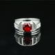 thumbnail image 3 of Anillo de diamantes de moda europea y americana para hombre y mujer, anillo de moda para parejas, anillo de propuesta de regalo de cumpleaños, 3 of 6
