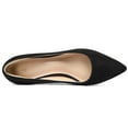 thumbnail image 6 of PENNYSUE Women's Pointed Toe Pumps 2 Inch Chunky Block Low Heels Black Suede Dressy Shoes Slip On Pump Size 8M, 6 of 6