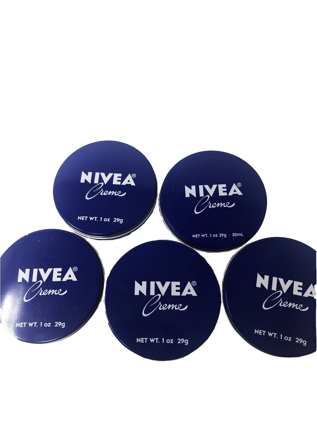 Nivea Creme for Skin Moisturizing Net WT.1 oz 29g Pack Of 5 Walmart