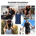 thumbnail image 5 of Uemuo Nautical Themed Simple Anchors Pattern Men's Sleeveless T-Shirt,Muscle Athletic Tank Top, Moisture-wicking Quick-dry Breathable Classic Tee Top for Gym Run Outdoor Sports-, 5 of 8