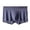 Navy, variant on Men's Ice Silk Seamless Breathable Mesh Mid Rise Boxers Sky Blue XL