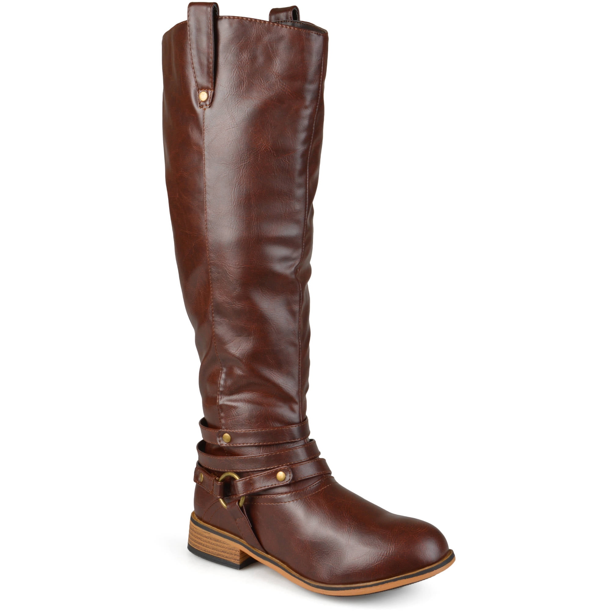 Brinley Co. - Brinely Co. Women's Mid-calf Wide Calf Riding Boots ...