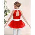 thumbnail image 6 of inlzdz Girls Sparkly Sequins Sleeveless Ballet Dance Dress Princess Party Ballerina Tutu Skirt Leotard Red 12, 6 of 7