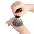 thumbnail image 3 of Brocha de afeitar Pure Badger, mango negro, diseñada para el mejor afeitado de tu vida. para maquinilla de afeitar de seguridad, maquinilla de afeitar de doble filo, maquinilla de afeitar re, 3 of 4