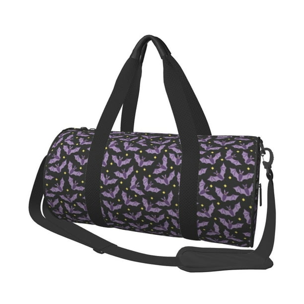 Easygdp Bat Purple Bolsa de Viaje, Bolsa de Mano, Bolsa de Gimnasio, Bolsa de Equipaje para Viaje