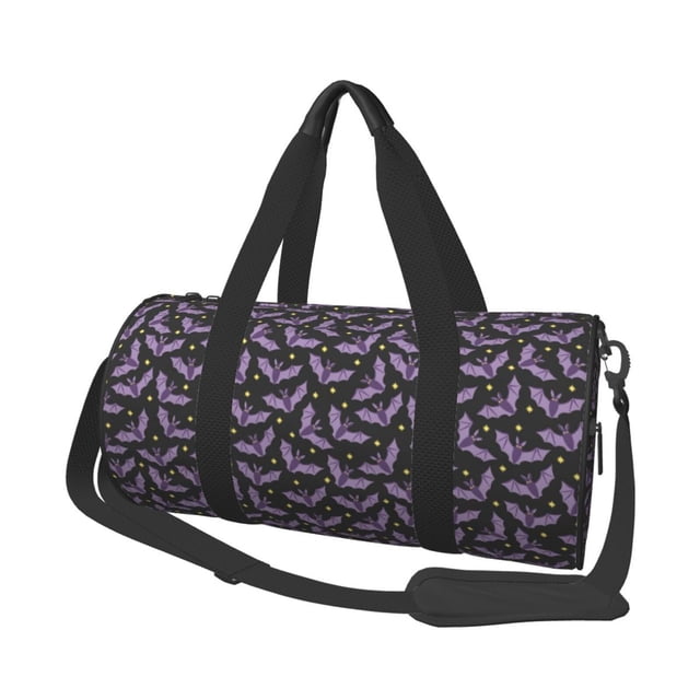 Easygdp Bat Purple Bolsa de Viaje, Bolsa de Mano, Bolsa de Gimnasio, Bolsa de Equipaje para Viaje