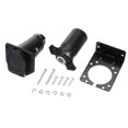 thumbnail image 1 of PENGXIANG 7-Way US RV Boat Truck Trailer Connector Plug+ Socket+ Bracket Set Kit, 1 of 6