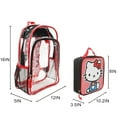 thumbnail image 2 of Hello Kitty 16" 3-PC Clear Backpack and Lunch Kit Set with Lunch Bag and Carabiner, 2 of 6
