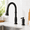 Matte Black-2 Hole Vintage Style, variant on Vintkitchen Faucets With Pull Down Sprayer