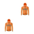 thumbnail image 2 of Eigraketly Chaqueta de ciclismo Abrigo de bicicleta Con capucha Correr Rompevientos Ropa a prueba de viento Moto Manga larga Hombre Equitación Naranja L/millones de euros 2piezas, 2 of 6