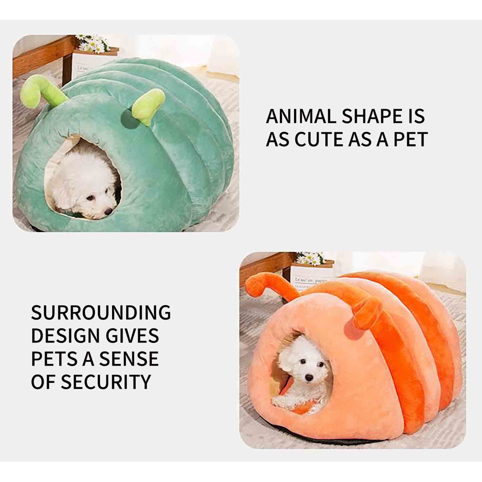 Uutvmp Cat Cave Bed - Enclosed Cat Hideaway, Soft Wool Cat Nest, Cozy Cat Sleeping Bed Handmade Kitty Cave Warm Indoor Cat Furniture, Winter Semi Covered Comfortable Pet Bed Cat House for Small Cats