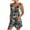 Gray, variant on Nrmvnmi Womens Summer Casual Sleeveless Printed Short Rompers Adjustable Strap Loose Shorts Jumpsuits Overalls with Pockets Blue 2XLMothers Day Gifts