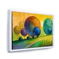 thumbnail image 3 of Designart 'Ornamental Colourful Trees III' Modern Framed Canvas Wall Art Print, 3 of 5