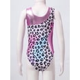 thumbnail image 6 of Xnihocha Girls Sleeveless Shiny Gymnastics Leotard with Short Ballet Dance Bodysuit 2Piece Swimsuit Starry Rainbow 8, 6 of 6