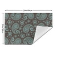 thumbnail image 3 of YFYANG Washable Heat-Resistant Placemats, 70% PVC/30% Polyester, Paisley Floral Pattern Kitchen Table Mat, 12" x 18" 6 Pcs, 3 of 6