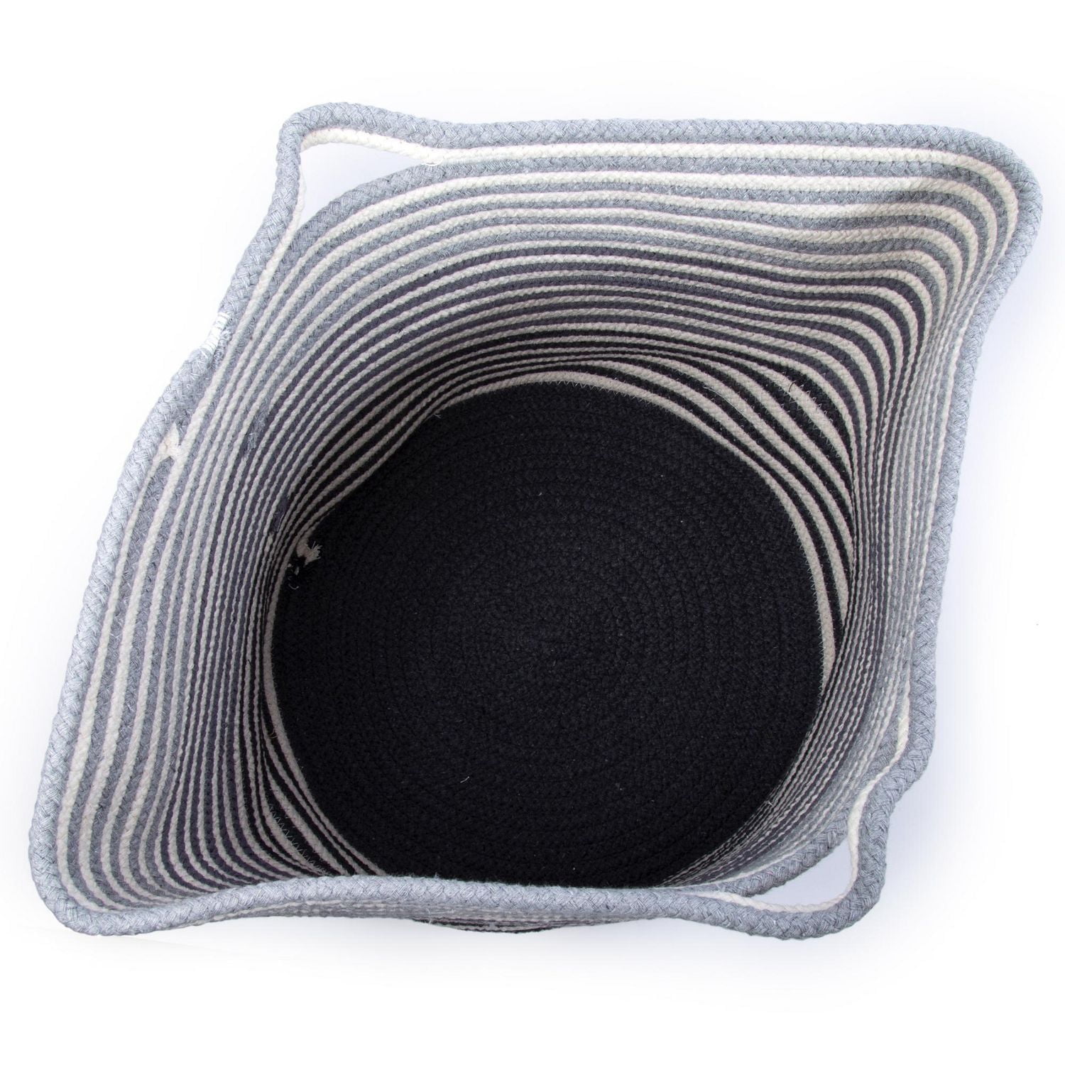 Truu Design Decorative Jute Storage Basket with Handles