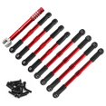 thumbnail image 2 of 1/16 RC Car Toe Links Varillas de empuje Piezas de coche RC Profesional Robusto Fácil de instalar Rojo, 2 of 8