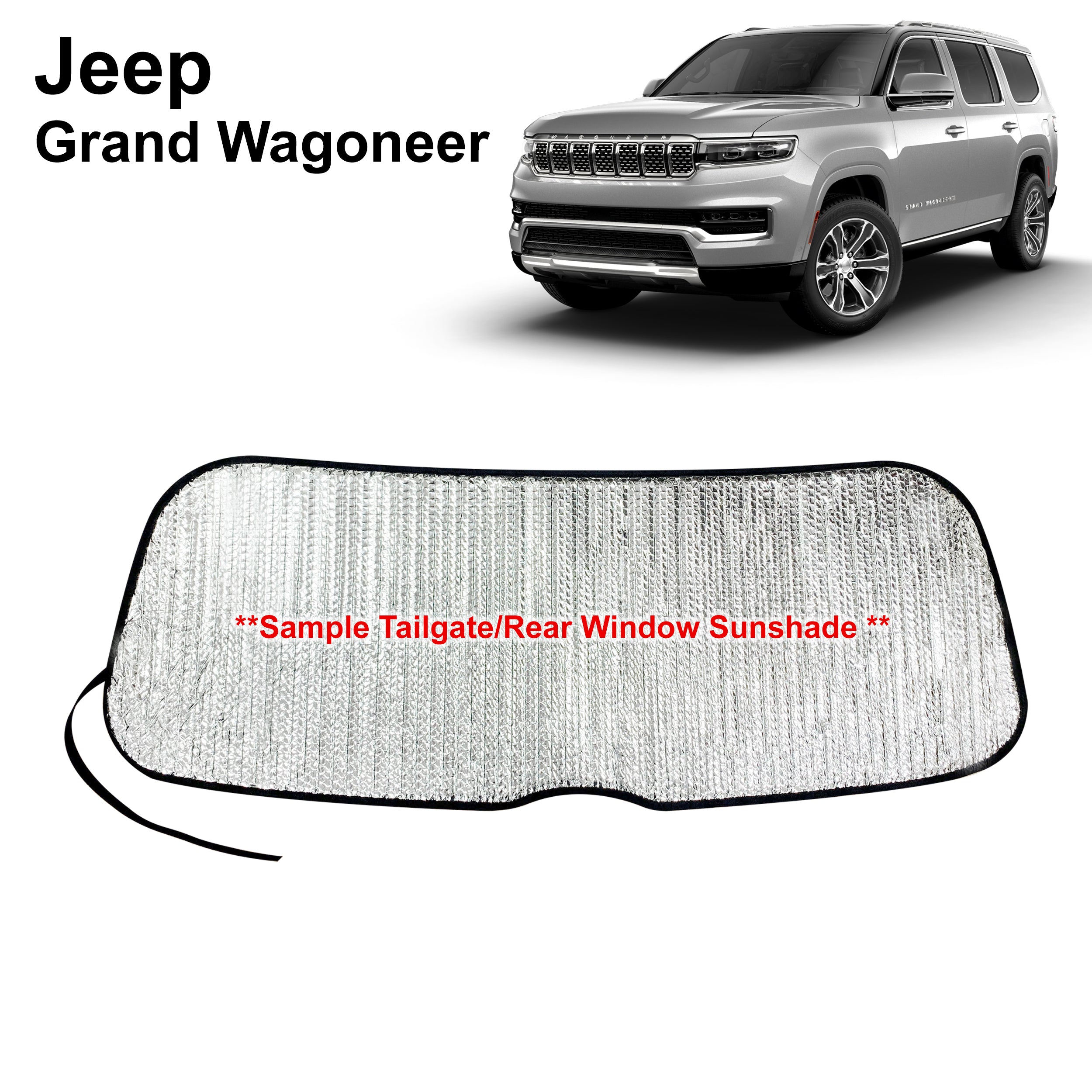 Tailgate Sunshade for 2022 Jeep Grand Wagoneer SUV (NOT for Wagoneer L