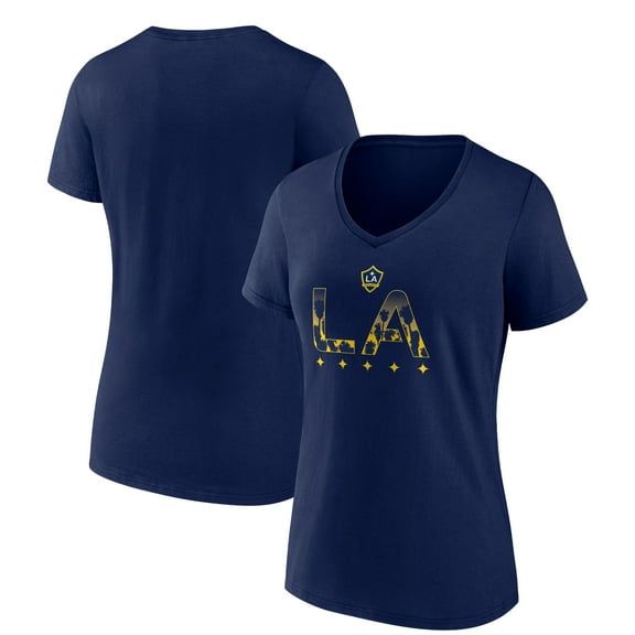 Women's Navy LA Galaxy Hometown Collection Team V-Neck T-Shirt