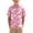 Pink, variant on LEKWK Boys Button Down Hawaiian Shirts Kids Short Sleeve Tropical Print T-Shirt Lightweight Breathable Summer Tops Beach Vacation Holiday Resort Wear