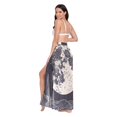 thumbnail image 3 of FORMRS Womens Beach Sarong Semi-Sheer Bikini Wrap Skirt Swimsuit Cover-ups, Beige Moon, 3 of 7