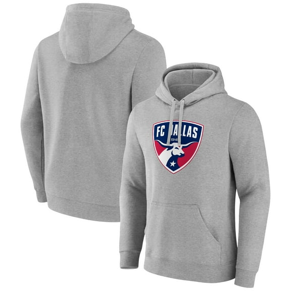 Men's Gray FC Dallas Official Logo Pullover Hoodie