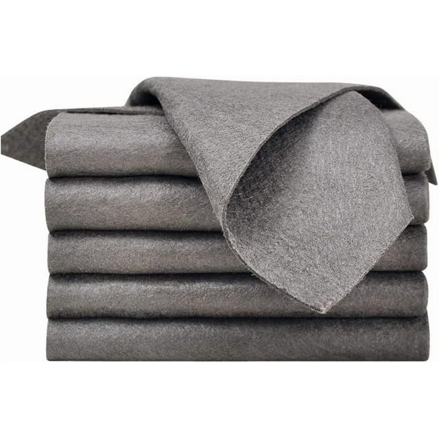 Thickened Magic Cleaning Cloth, Ksndurn 5PCS Reuseable Streak Free Magic Microfiber Cleaning Cloths Ultra-Absorbent Multipurpose Cloths - for Cleaning Glass, Windows, Cars, Kitchenware and Furniture