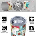 thumbnail image 4 of Pioneer Flower Floral Print Pattern 20oz Skinny Tumbler with Straw & Lid, Double Wall Vacuum Insulated Cup, Leak-Proof, Cup Holder Friendly, Hot 6H Cold 12H, 4 of 6