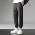 thumbnail image 4 of Zszcpp Work Pants Men Pockets Long Hiking Outerwear Twill Track Sweat Joggers Drawstring Trousers Casual Trouser, 4 of 5