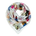 thumbnail image 2 of Wrapables Large Fashionable Cats Head Wrap Square Scarf 35 x 35 Inches, Cream, 2 of 9
