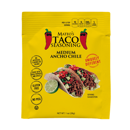 Mateo s Taco Seasoning Medium Ancho Chile