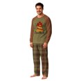 thumbnail image 3 of Family Matching Christmas Pajama Set, Long Sleeve Christmas Print Tops and Plaid Pants Holiday Pjs Soft Sleepwear Loungewear for Men,2XL, 3 of 5