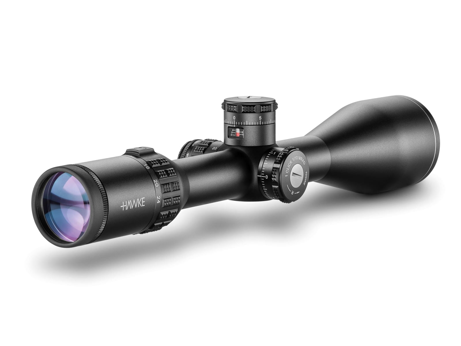Hawke Sport Optics Sidewinder 30 Rifle Scope, 6-24X56mm, 30mm Tube, SFP, SR Pro Gen II Reticle, Black