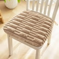 thumbnail image 1 of Maplenight Luxury Silk Flower Cushion 16 x 16 Inch - Ultra Soft & Thick Seat Pad for Home, Office, and Dorm Comfort Coffee, 1 of 6